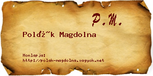 Polák Magdolna névjegykártya