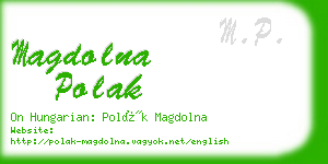 magdolna polak business card